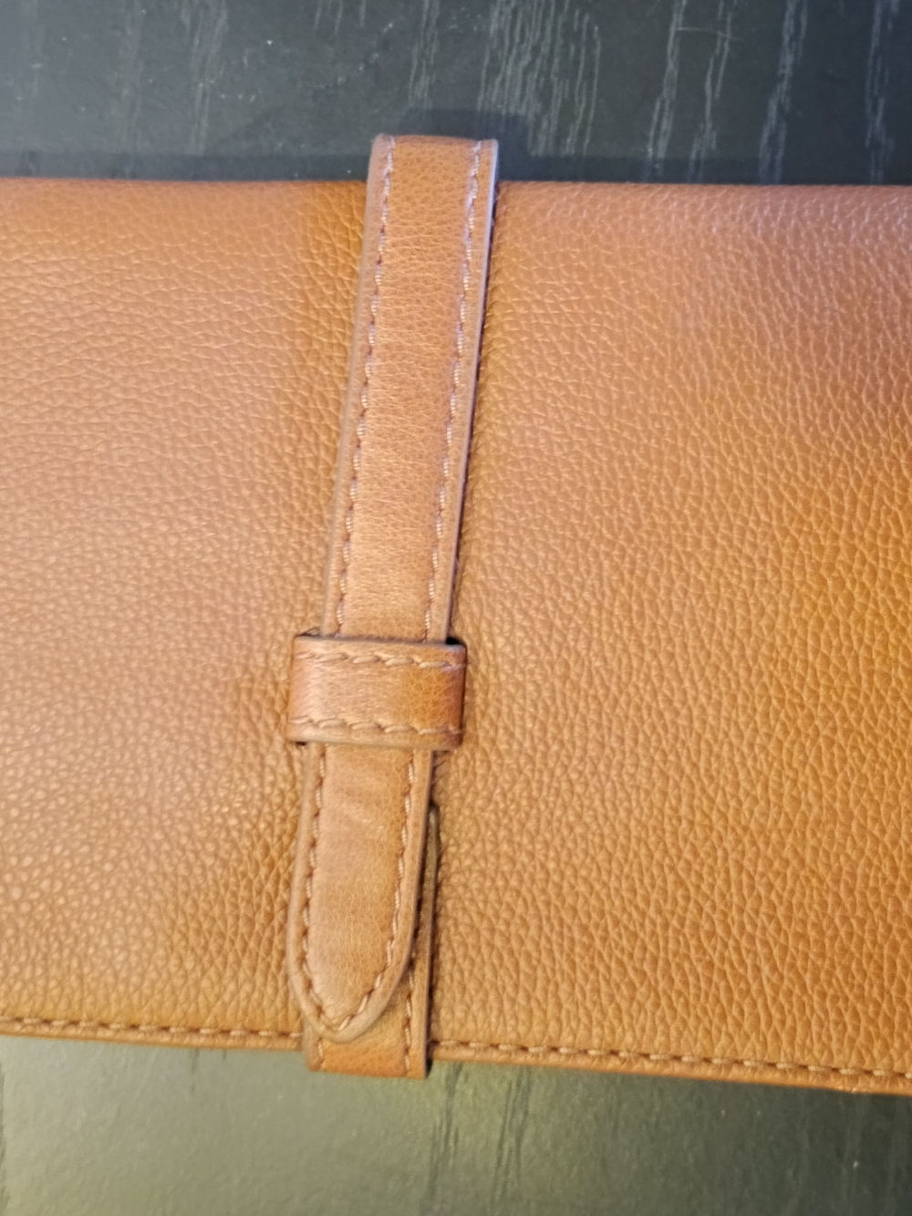 Fossil Logan RFID Large Flap Clutch Brown Wallet Clutch NWT